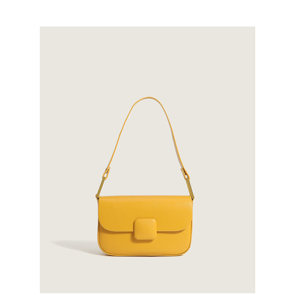 Small Square Crossbody Messenger Bag - Versatile PU Leather Shoulder Bag