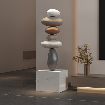 Modern Resin Floor Sculpture - Decorative Home Accent Piece
