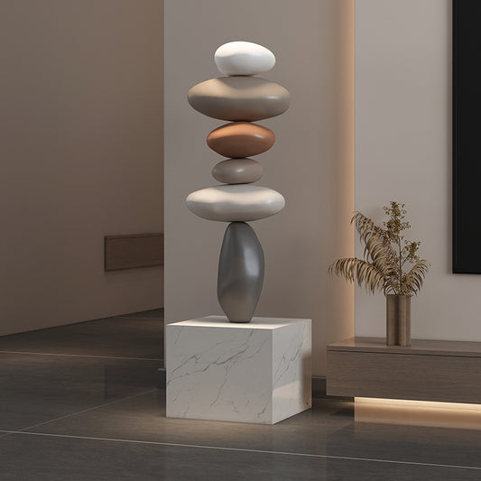 Modern Resin Floor Sculpture - Decorative Home Accent Piece