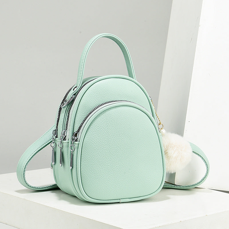 Mini Crossbody Handbag - Waterproof Faux Leather Shoulder Bag for Women