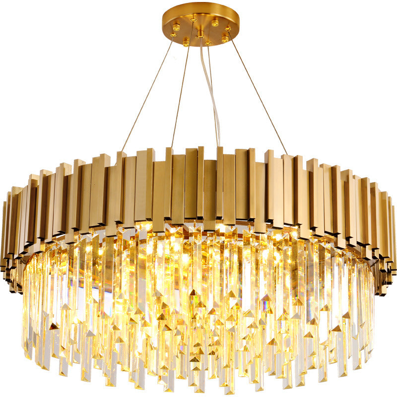 Modern Crystal Chandelier - LED Ceiling Light for Living Room