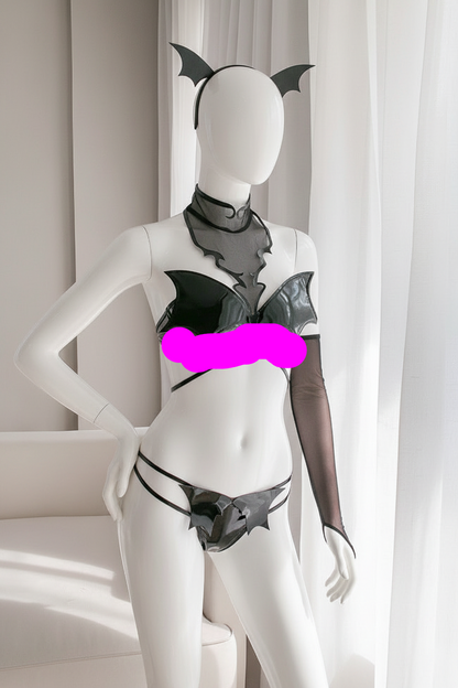 Women's Lace-Up Lingerie Bundle Set - Six-Piece Intimate Apparel Collection