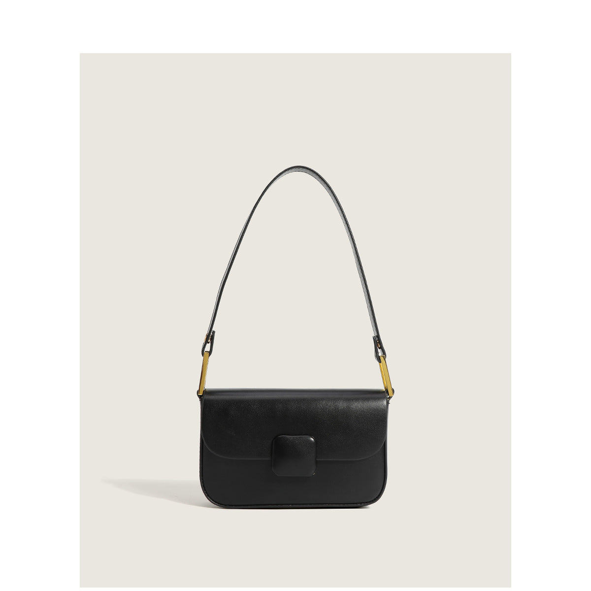 Small Square Crossbody Messenger Bag - Versatile PU Leather Shoulder Bag