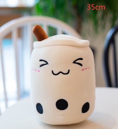 Plush Bubble Tea Pillow Cushion - Soft Stuffed Drink Toy