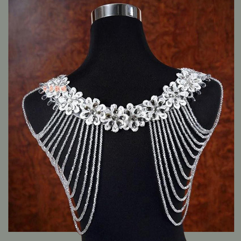 Handmade Beaded Wedding Shawl - Elegant Bridal Shoulder Wrap