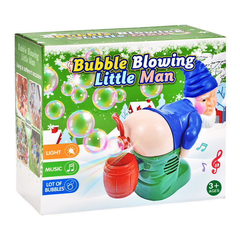 Santa Claus Bubble Machine - Electric with Music & Lights for Kids Christmas Fun