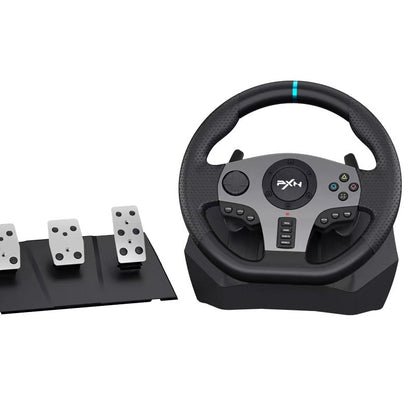 PXNV9 Racing Wheel Gaming Controller - Compatible with PC PS3 PS4 Xbox One Switch
