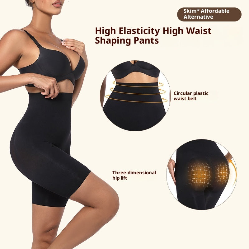 Seamless Butt-Lifting High-Waist Shaping Leggings - Nylon Tummy Control Pants
