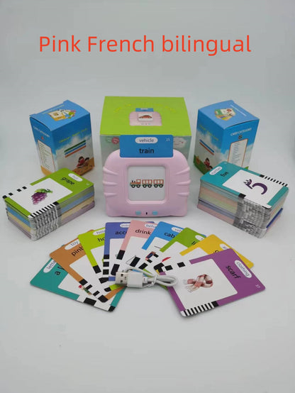 Bilingual Flashcard Learning Machine for Kids – Early Education Story & Word Card Reader