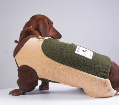 Dog Cat Pet Thermal Fleece Clothing - Four-Legged Winter Jacket with Harness