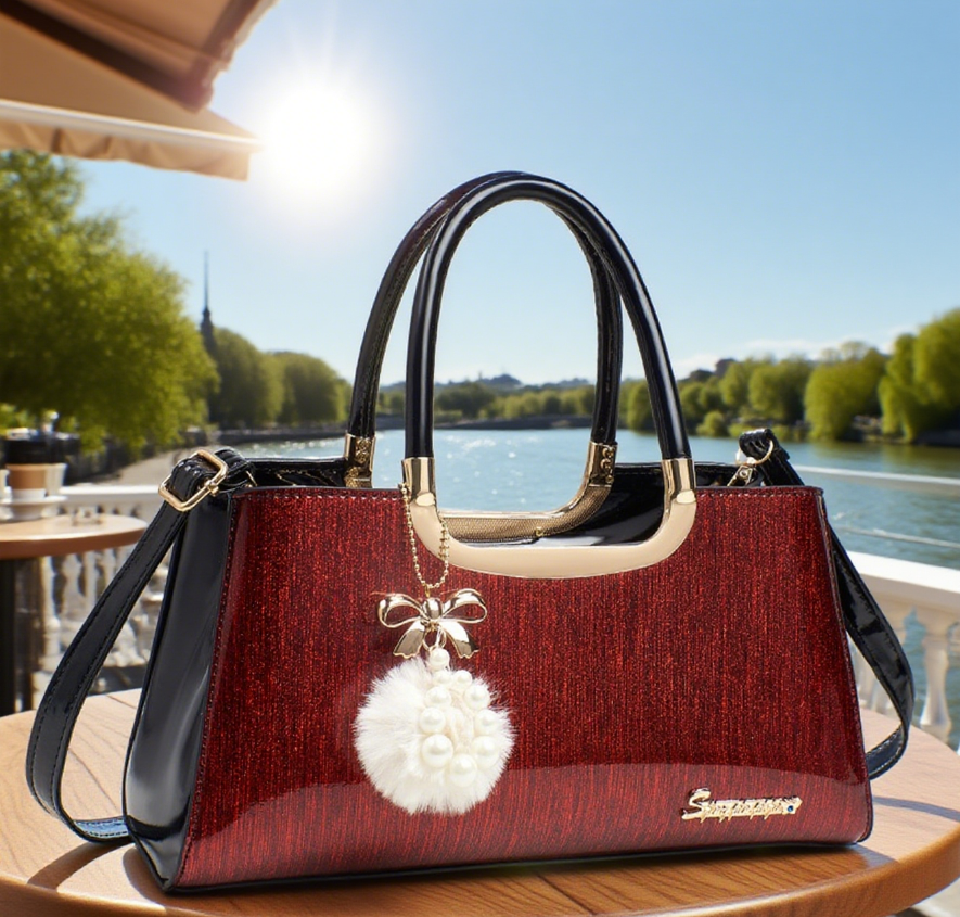 Hollow Out Envelope Crossbody Bag - Waterproof PU Leather Handbag
