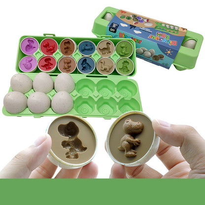 Educational Shape Matching Egg Toy Set for Toddlers - 12 Piece Learning Game