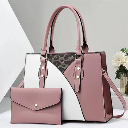 Two-Piece PU Leather Bucket Bag Set - Versatile Fashion Handbag