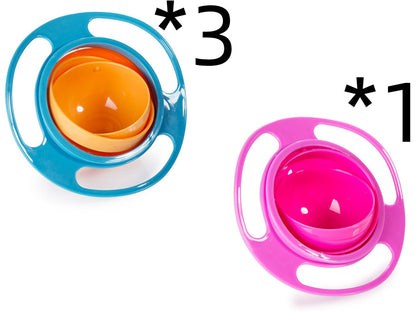 360° Rotating Spill-Proof Baby Bowl - Universal No-Mess Feeding Dish
