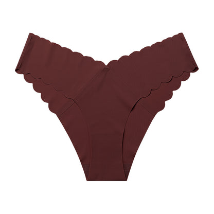 Seamless Ice Silk Underwear Set - 7-Piece Low-Rise Collection
