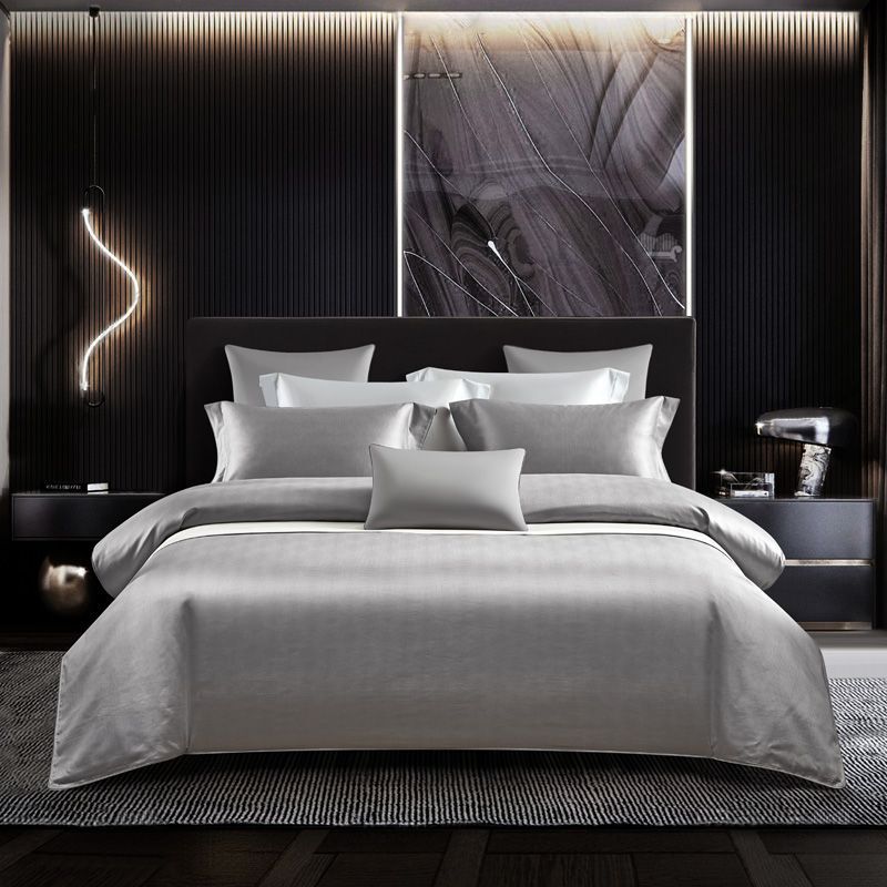 Premium Long-Staple Cotton Jacquard 4-Piece Bedding Set - European Style