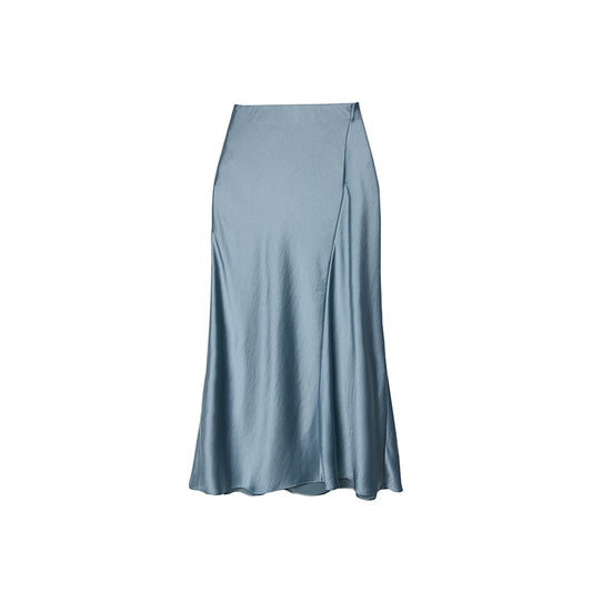 Premium Two-Tone Silk Mermaid Skirt - Elegant Fishtail Design