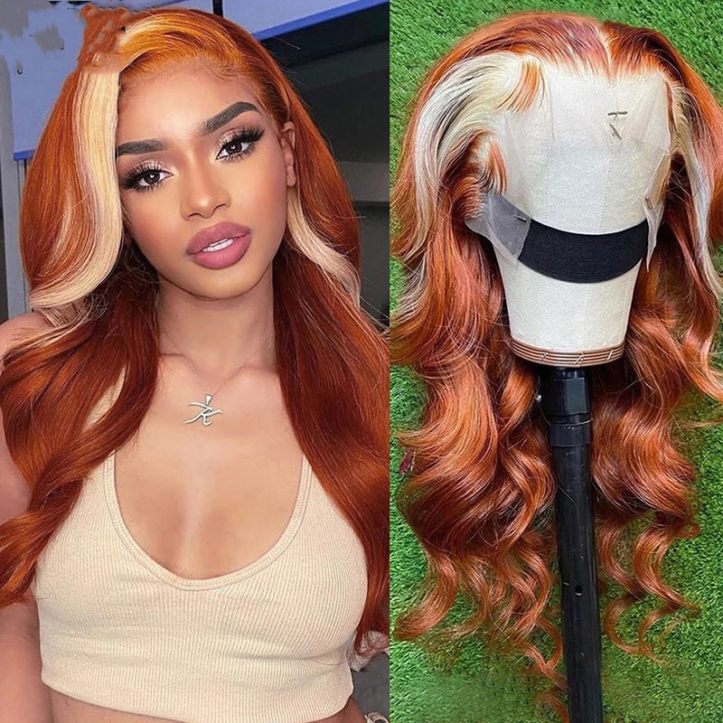 4x4 Human Hair Lace Closure Wig - Highlight 613 Blonde Medium Length