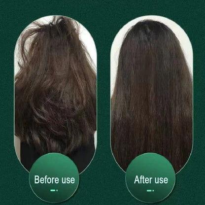 2-in-1 Hair Straightener & Curling Comb | Tourmaline Ceramic | Negative Ion Electric Hair Brush