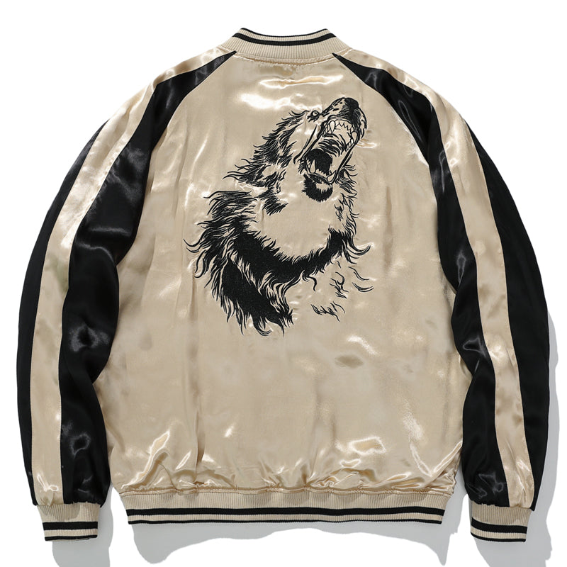 Men's Lion King Embroidery Jacket - Premium Statement Outerwear