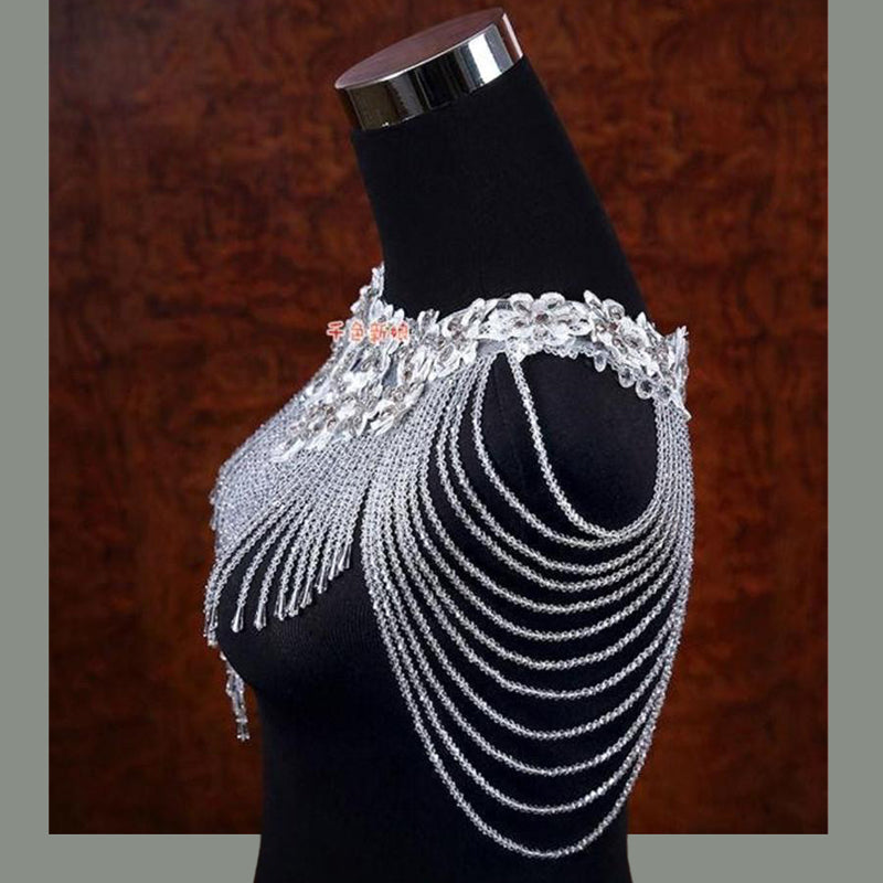 Handmade Beaded Wedding Shawl - Elegant Bridal Shoulder Wrap
