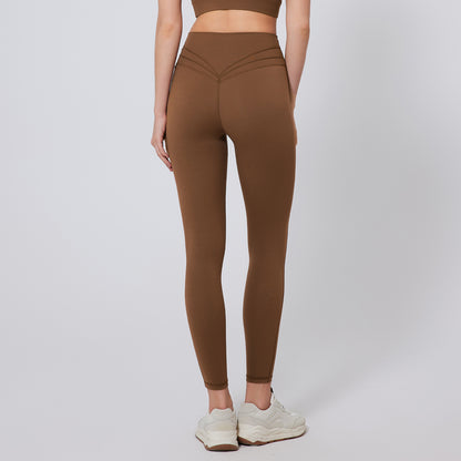 Women's High-Waist Nylon Yoga Pants - Sports Tights