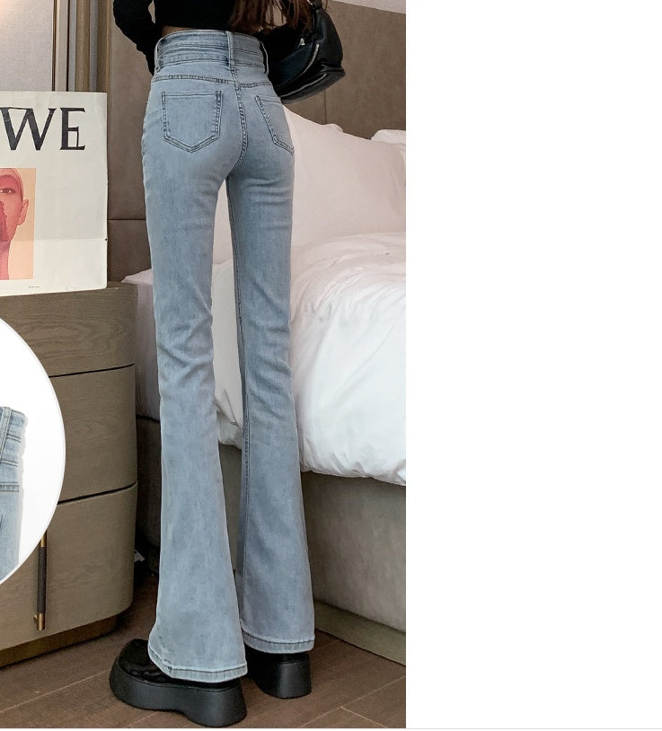 Women's Loose Thin Micro Flared Pants - Spring and Autumn Casual Trousers