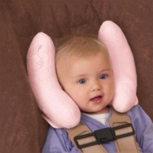 Baby Head-Shaped Banana Pillow - Soft Polyester Infant Support Cushion